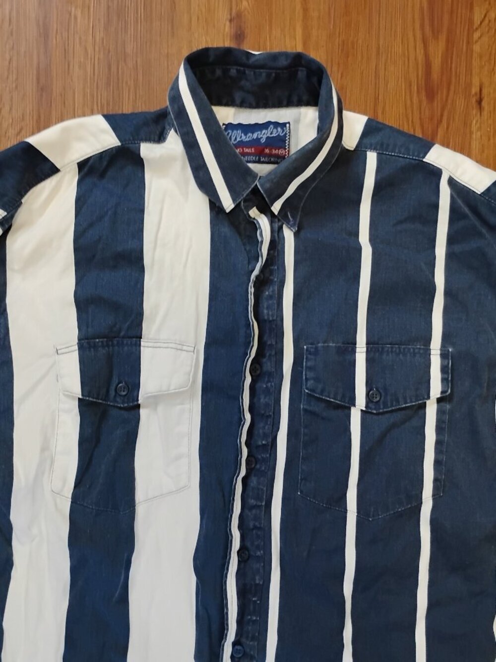 Vintage Wrangler Brushpopper Western Button Shirt